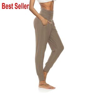 Loose Fit Yoga Sweatpants Comfy Lounge Joggers with Pockets High Waisted
